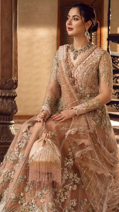 Brown Wedding Dress, Haniya Amir, Pakistani Bridal Dresses Online, Crimson Wedding, Fantasy Wedding Dresses, Pakistani Lehenga, Wedding Dresses Pakistani, Asian Dresses