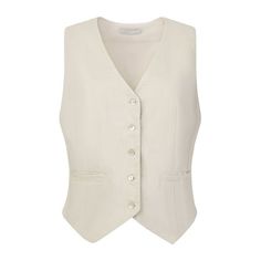 Keep your look professional and stylish in this vest from Hobemty, featuring a V-neck, sleeveless, cropped, and buttoned down. Pair with suit pants for a chic office look. Focused on Ladies' Semi-Formal Wear - This waistcoat can be a perfect addition to almost any outfit from formal to daily wear, great for work, meetings, office, businesses, work, casual, daily dressing, etc. More Styles, More Choices, CLICK HERE. Size: 2XL.  Color: Beige.  Gender: female.  Age Group: adult. Outdoor Jacket Women, Womens Tailored Suit, Meeting Outfit, Long Winter Coats Women, Heated Clothing, Work Meetings, Semi Formal Wear, Linen Vest, Long Winter Coats