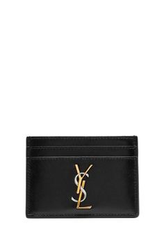 Info & Care:.Saint Laurent leather card holder.Tri-tone designer plaque, four card slots, slip pocket, fully lined.Presented in a designer-stamped box.Size & Fit:.Dimensions: 11cm x 8cm x 0.5cm.Displayable Product Name: Logo leather card holder.Style Number: 950226.Merret Style Number: 950226.Department Description: INTERNATIONAL ACCESSORIES 3.Department Number: 130.Visible In Search: true.Condition: New.Season: AW23.Supplier Brand: SAINT LAUR.Family Of Business: 003.Colour: BLACK.Colour Group: BLACK.Merret Colour Code: BLAC.Supplier Colour Reference: 1025 NERO TRIGALVA.Product Style: Card Holders.Slug: New Season.Restricted Delivery UK: false.Restricted Delivery Europe Exc Ireland: false.Restricted Delivery Ireland: false.Restricted Delivery America: false.Restricted Delivery Asia Exc Hon Saint Laurent Logo, Leather Card Holder, Black Wallet, Saint Laurent Bag, Logo Stamp, Card Holder Leather, Metallic Logo, Card Case, Card Wallet