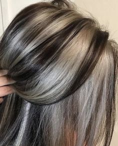 Funky Hair, Woman Hairstyles, Long Gray Hair, High Maintenance, Winter Hair Color, Hair Color Highlights