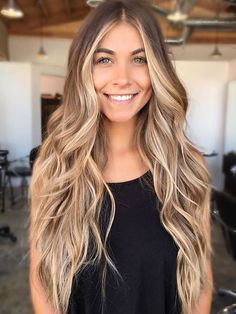 Long Brown Mixed Color Lace Front Wigs for White Women 100% Human Hair Balayage Long Hair, Blond Balayage, Long Dark Hair, Inspiration Photos, Hair Shades, Brown Blonde Hair, Long Blonde, Brown To Blonde