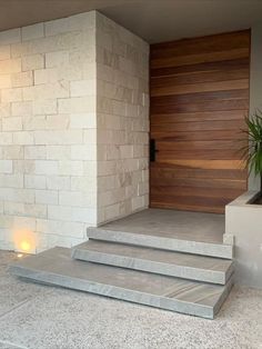 #fachada #acceso #puertaprincipal #diseñoprincipal#accesominimalista Pantry Door Ideas, Stone Facade, Kitchen Transformation, Minimal House Design, Door Design Modern, Architectural Projects