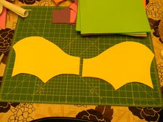 the paper is cut out and ready to be sewn