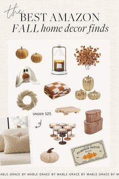 the best amazon fall home decor finds