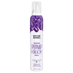 Not Your Mother's Plump for Joy Volumizing Mousse is a medium-hold hair mousse that adds body to hair from root to tip. This volumizing mousse enhances hair shine using a weightless formula that makes for touchable locks that are never sticky and never crunchy. Not Your Mother's Plump for Joy Volumizing Mousse is formulated with heat protection up to 450°F, so your hair locks get extra love without having to sweat the heat. When you're ready to style, give the mousse a good shake, then turn it u Tips For Wavy Hair, Vegan Shakes, Volumizing Mousse, Volumizing Hair, Teasing Comb, Hair Roots, Lifeless Hair, Heated Blanket, Hair Locks