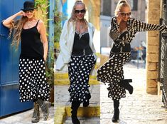 "New WhatWouldSusieWear Black and White Bold Mega Dot Polka Dot PantalOOnie Bloomer Pants in Lightweight soft, cozy, flowy Rayon Challis. So many different ways to wear them! Dressy, casual, Winter, Spring, Summer and Fall. With Boots, Heels, Sandals or Barefoot on the beach! So great to throw in your bag for vacation! Dress em with a great Suit Jacket, wear with your favorite Tshirt, or do a mix and Match with a great Polka Dot Blouse. Look great with our Black Frenchie Tops, or Black Fluffie T Chic Polka Dot Bottoms With Ruffles, Dressy Casual Winter, Bloomer Pants, Flare Top, Ruffle Pants, Vacation Dress, Lovely Tops, Black Flare, Boots Heels