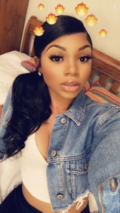 Like what you see, follow me.! PIN: @IIjasminnII✨GIVE ME MORE BOARD IDEASS Ponytail Ideas, Remy Human Hair, Body Wave, Ponytail Hairstyles, Weave Hairstyles, Maquillaje De Ojos