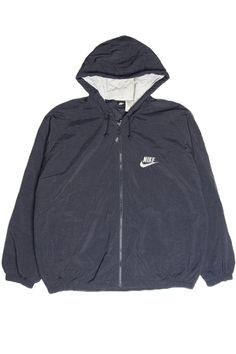 Size: Large Color: Black Material: Nylon / Polyester / Cotton Made In: Malaysia Length: 28" Chest Width: 27" Vintage Condition Notes: - Item is generally in good condition. It shows some signs of wear, but there are no outstanding flaws.   Brand: Nike Nike Windbreaker Vintage, Windbreaker Vintage, Nike Windbreaker, Nike Vintage, Vintage Nike, Lightweight Jacket, Minneapolis, Hooded Jacket, Clothing Items