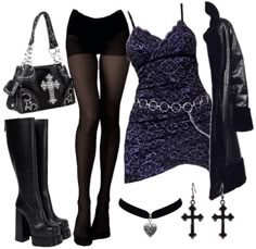 Hope Outfits, Alt Outfits, Grunge Goth, Swaggy Outfits, Gothic Outfits, Alternative Outfits, Dream Style, Edgy Outfits