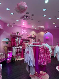 a room filled with lots of pink items