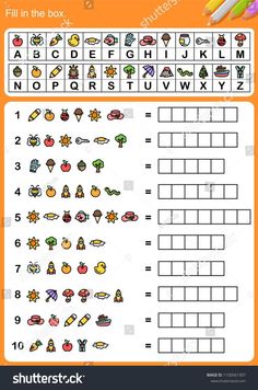 the worksheet for children to learn numbers and letters