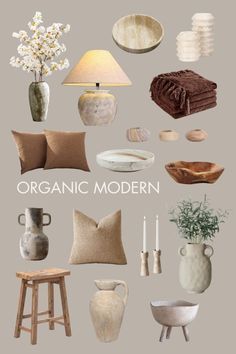 Organic Modern Accessories, Organic Modern Mood Board, Terrazzo Candle, Earthy Interior, Modern Organic Decor, Organic Interior, Organic Modern Living Room, Organic Living Room, Earthy Living Room