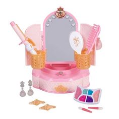 this is an image of a doll vanity set