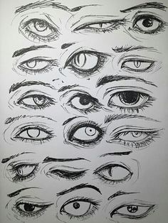 an image of eyes drawn in pencil