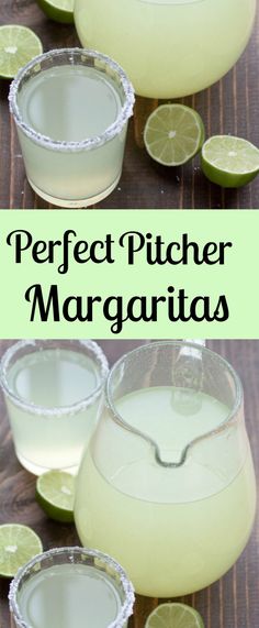 the perfect pitcher margarita recipe is ready to be served