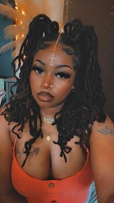 Faux Locs Goddess, Bts Hairstyle, Pretty Braids, Beautiful Dreadlocks, Short Locs Hairstyles, Dreads Styles, Dreadlock Hairstyles, Locs Hairstyles, Baddie Hairstyles