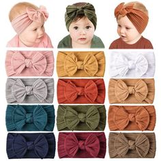 Set Of 12 Classic Colors - Our Nylon Baby Headband Set Comes In 12 Different Colors, Including Basic Colors Like White, Navy Blue, Pink, And Gray. You Are Sure To Find A Perfect Color For Matching Your Babies’ Everyday Outfits. So Soft Nylon Material - These Baby Girls Nylon Headbands Are Made From Stretchy And Soft Nylon. These Nylon Baby Bands Are So Soft And Light That Your Baby Doesn’t Even Realize They Are Wearing It! They Are Ideal For Newborns Yet Stretchy Enough To Comfortably Fit Infant Baby Hair Accessories, Handmade Hair Accessories, Elastic Headbands, Nylon Headbands, Girls Headbands