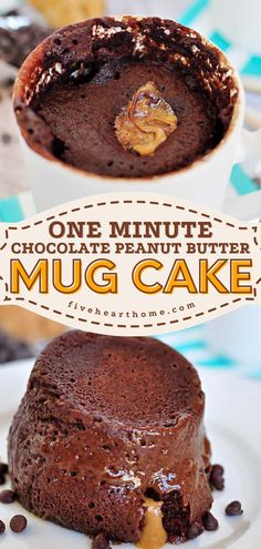 ONE-MINUTE CHOCOLATE PEANUT BUTTER MUG CAKE, easy dessert recipes, sweet treats Reese’s Mug Cake, Peanut Butter Mug Brownie, 30 Minute Desserts Easy Recipes, Quick Desserts For Two, Dessert For One Easy, Peanut Butter Desserts Easy Simple, Quick Microwave Snacks, Chocolate And Peanut Butter Cake, Quick And Easy Desserts For One