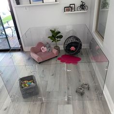 a living room filled with furniture and lots of clutter on top of the floor