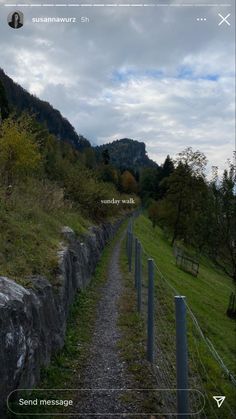 an image of a path going up the side of a hill