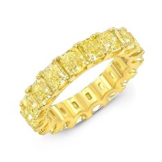 Yellow Diamond Wedding Rings, Expensive Purses, Yellow Canary, Canary Diamond, Diamond Eternity Ring, Fancy Yellow Diamond, Radiant Cut Diamond, Cushion Cut Diamonds