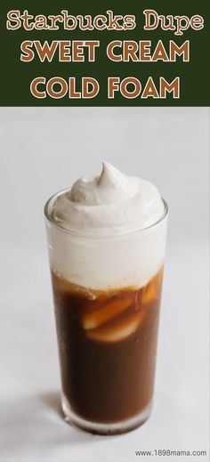 Are you an iced coffee lover looking for a way to elevate your game? This sweet cream cold foam recipe is the answer! This deliciously creamy topping adds a touch of sweetness and a luxurious texture to any iced coffee, turning an ordinary drink into an extraordinary experience. Marshmallow Cold Foam Recipe, Diy Iced Coffee Recipes, Frother Recipes, Diy Iced Coffee, Animal Base