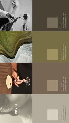 Beauty Colour Palette, Interior Design Brand Color Palette, Brown And Green Interior, Green Palette Colour Schemes, Greek Color Palette, Natural Color Pallete, Green And Brown Palette