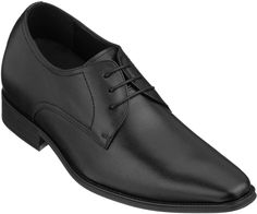 Elevator shoes height increase CALTO - Y5011 - 2.8 Inches Taller (Black) Formal Black Shoes, Black Leather Dress Shoes, Black Leather Dress, Elevator Shoes, Tuxedo Pants, Leather Dress Shoes, Formal Suits, Pig Skin, Goodyear Welt