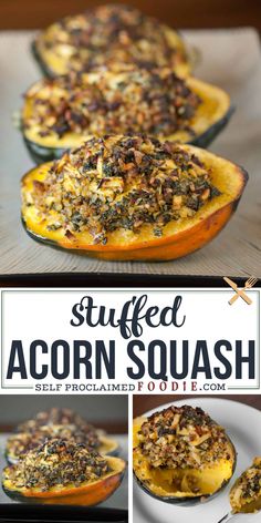 stuffed acorn squash is an easy and delicious side dish