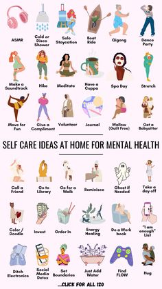 This MEGA Self care routine list for adults has it all: Best self care for parents, Daily self care for mental health, self-care routine for ladies, non religious spiritual self-care, Self care ideas at home for adults, mental self-care examples, Self care organisation ideas, mental self-care plan, Mom self care routine at home, Self care routine list for mental health, Daily self care for adults, Self care ideas at home for mental health, and more!! Mental Health Activities, Self Care Ideas, Self Care Bullet Journal, New Energy, Self Motivation, Coping Skills