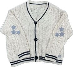 star cardigan sweater, stargirl cardigan, stargirl top, stargirl sweater, stargirl aesthetic png Vintage Cardigan Sweater, Pull Oversize, Embroidery Sweater, Oversized Knit Cardigan, Retro Sweater, Cardigan Vintage, Knitting Women Cardigan, Cardigan Sweater Coat, Embroidered Cardigan