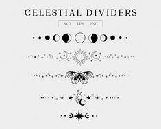 the celestial dividers with stars and crescents