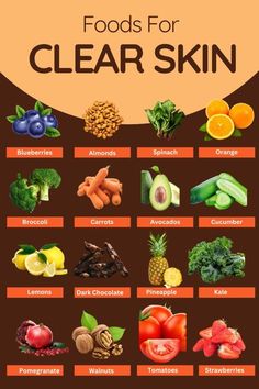 Vegetables Good For Skin, Things To Eat For Glowing Skin, Glowing Skin Food Recipes, Best Food For Your Skin, Healthy Diet For Glowing Skin, Healthy Meals For Clear Skin, Healthy Snacks For Clear Skin, Skincare Food Glowing Skin, Best Food For Clear Skin