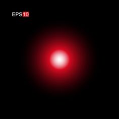 an image of a red light in the night sky with text that reads, eps10