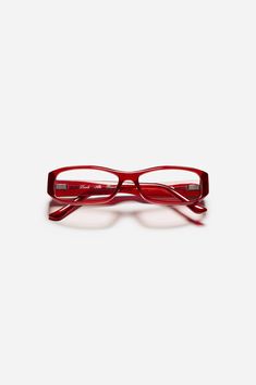 Alba / Cherry / Clear Lexxola Glasses, Bold Glasses, Miu Miu Glasses, Designer Glasses Frames, 20 20 Vision, Prada Glasses, 2024 Wishlist, Wishlist 2024, Red Glasses