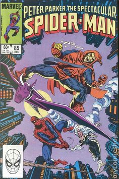 the cover to peter parker's spectacular spider - man comic book, which was released in