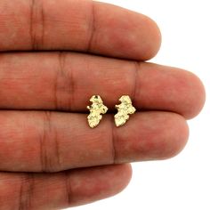 "Product Description: Brand New 10K Solid Yellow Gold Diamond Cut Small Nugget Stud Earrings Approximate Weight: 1.1 Grams Approximate Height: .45\" inches(12mm) Approximate Width: .30\" inches(8mm) Design: Small Nugget Stud Earrings Metal: Real, Genuine 10K Yellow Gold ( Not Plated) Metal Purity: Stamped 10K Material: 10K Genuine, Real Gold Metal Stamp: 10K Country of Manufacture: Italy It comes in a Beautiful Free Gift Box These Earrings are 100% Authentic 10K Gold \"Not Plated or Filled\" This is Beautiful Genuine 10K Solid Yellow Gold Nugget Stud Earrings will look Great on Men & Women. SHIPPING & RETURN POLICY FREE SHIPPING IN THE USA We Offer 30 Days Refund & Exchange Policy To view our entire collection of 10K/14K/ Sterling Silver jewelry, please visit my storefront here: https://ww Mens Earrings Studs, Threader Earrings Gold, Gold Jewelry Earrings, Gold Nugget, Earrings Metal, Star Earrings Stud, Valentine's Gift, Women Diamond, Feather Earrings