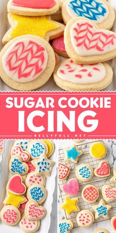 Top your treats with the best Sugar Cookie Icing! This Christmas dessert to impress is a simple 5 ingredient recipe with powdered sugar, whole milk, light corn syrup, vanilla extract, and a pinch of salt. It is the best dessert recipe to try today! Easy Sugar Cookie Icing Recipe, Easy Sugar Cookie Icing, Super Easy Sugar Cookies, Cookie Icing That Hardens, Best Sugar Cookie Icing, Glazed Icing Recipe, Icing That Hardens, Cookie Frosting Recipe, Sugar Cookie Icing Recipe