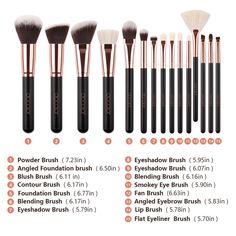 wholesale-makeup-brush-docolor-makeup-brush-set Eyeshadow Brushes Guide, Make Up Brushes Set, Rose Gold Makeup Brushes, Makeup Brush Uses, Makeup Brushes Guide, Makeup Order, Wholesale Makeup, Makeup Face Charts, Makeup Artist Tips