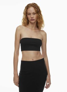 CONTOUR BANDEAU TOP Fall Activewear, Feel Nothing, Fall Staples, Fall Denim, Nothing More, Cropped Tube Top, Bandeau Top, Dress Pant, Crop Tshirt