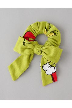 Allover Grinch print/Wear it in a bun or high ponytail (or however you want, obvs)/Make a statement & wear it on your wrist/Bow detail/Make it a set with our matching Grinch Plush PJ set! Grinch Plush, Christmas Scrunchies, Bow Scrunchie, High Ponytail, High Ponytails, Pj Sets, Bow Detail, Grinch, Hair Ties