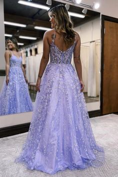 Splendid Dress, Purple Prom, Floral Prom Dresses, Spaghetti Strap Prom Dress, Tulle Sleeves, Floor Length Prom Dresses, Purple Prom Dress, Corset Dress Prom, Evening Dress Floor Length