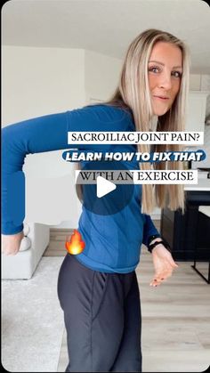 Kristen Bos | Doctor of Physical Therapy on Instagram: "Stubborn Sacroiliac joint pain?
 
LETS FIX THAT 💪🏻 ✅ 

This pain frequently is caused by a stiffness and/or a weakness in the hip! 

This results in extra load being placed on the sacroiliac joint that it is not designed to handle causing extra friction, irritation and pain. 

Give this simple exercise a try at home for the next 2 weeks and watch your pain melt away. 

#sacroiliacjoint #sacroiliacjointdysfunction #SIJ #SIJpain #sacroiliacjointpain #sacroiliacjointexercise #treatyourpain #treatyourself #hipmobility #hipstrength #PRI #functionalstrengthening #painfreeliving #painfree #physiotherapy #PT #choosept #physicaltherapy #movementismedicine

Disclaimer: this is not medical advice" Knee Pain Remedy, Joints Pain Remedy, Piriformis Muscle, Doctor Of Physical Therapy, Daily Yoga Workout, Muscle Hunk, Neck Pain Relief, Knee Pain Relief