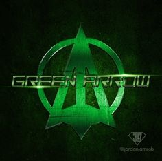 the green arrow logo on a dark background