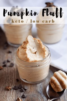 pumpkin fluff keto / low carb dessert in a jar