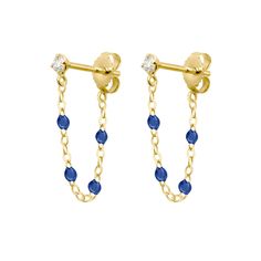 Gigi Clozeau - Gigi Supreme Diamond earrings, Sapphire, Yellow Gold Heart Jewlery, Earrings Sapphire, Or Rose, Diamond Earrings, Sapphire, Yellow Gold, Rose Gold, Yellow, Gold