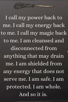 I Call My Power Back, Daglig Motivation, Spirituality Affirmations, Witch Quotes, Power Back