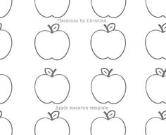 an apple is shown with the names and numbers for each one in this worksheet