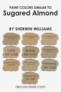 Colors Similar to Country Tweed SW 9519 by Sherwin Williams Medium Hair Color, Color Sorting, Coordinating Colors, Sherwin Williams, Paint Color, Accent Colors, Base Colour, Paint Colors, Almond