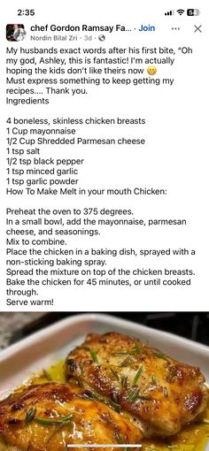 Popeyes Spicy Chicken Recipe, Melt In Your Mouth Chicken, Fried Chicken Recipe Southern, Homemade Sauce Recipes, Spicy Chicken Recipes, Chicken Entrees, Easy Chicken Dinner Recipes, Grilling Chicken Breast, Healthy Kitchen